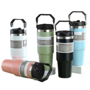 Stainless Steel Vacuum Tumbler with Handle-Exclusive Water Bottle
